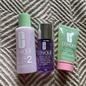 Clinique Skincare Set - Liquid Facial Soap, Clarifying Lotion 2 & Makeup Remover